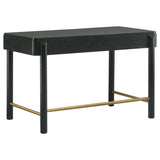 Anser - 2 Drawer Vanity Desk Makeup Table Rounded Design - Black