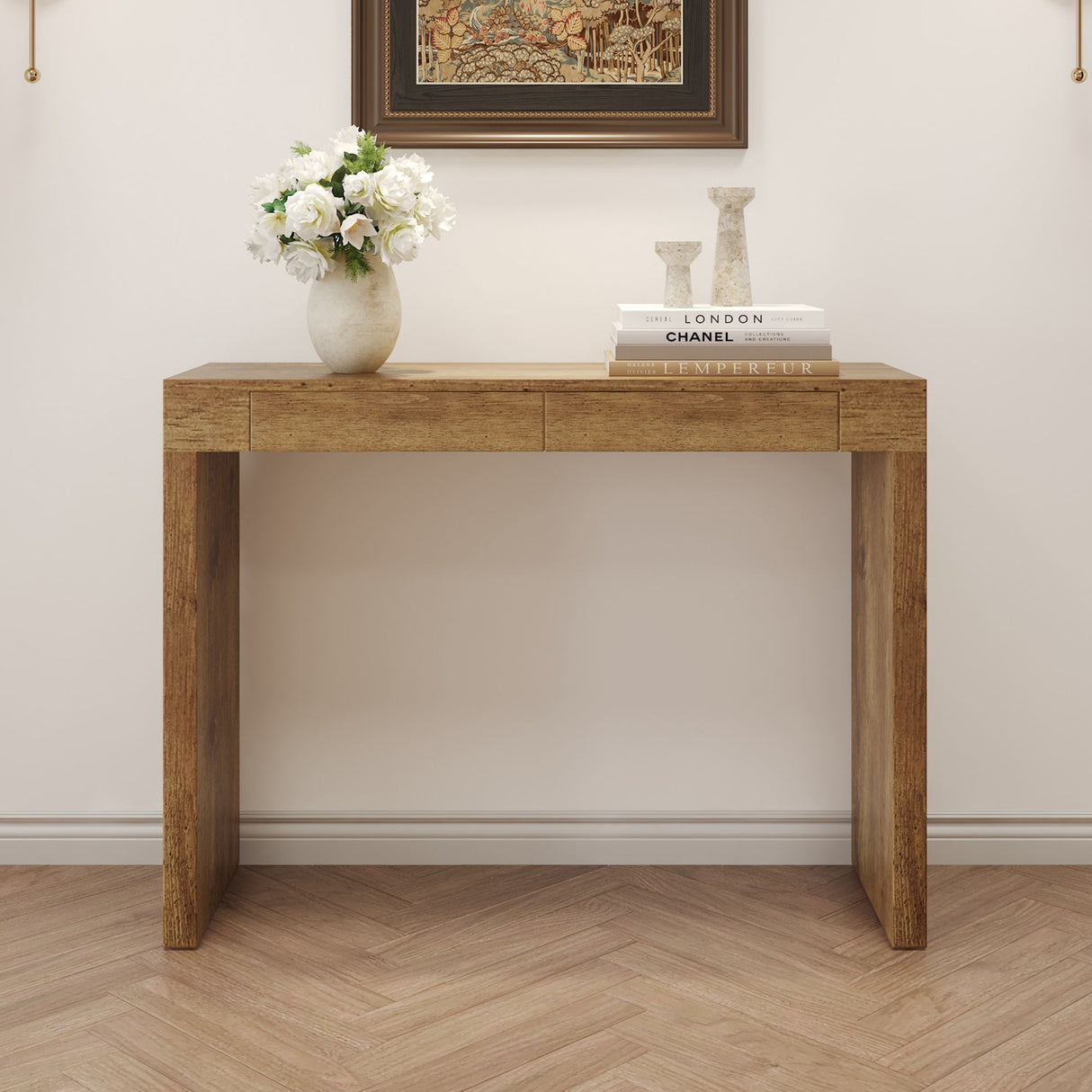 Elegant Bar Table With 2 Drawers