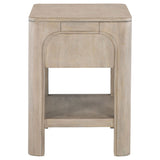 Flores - 1 Drawer Nightstand With Dual USB Ports - Mango Color