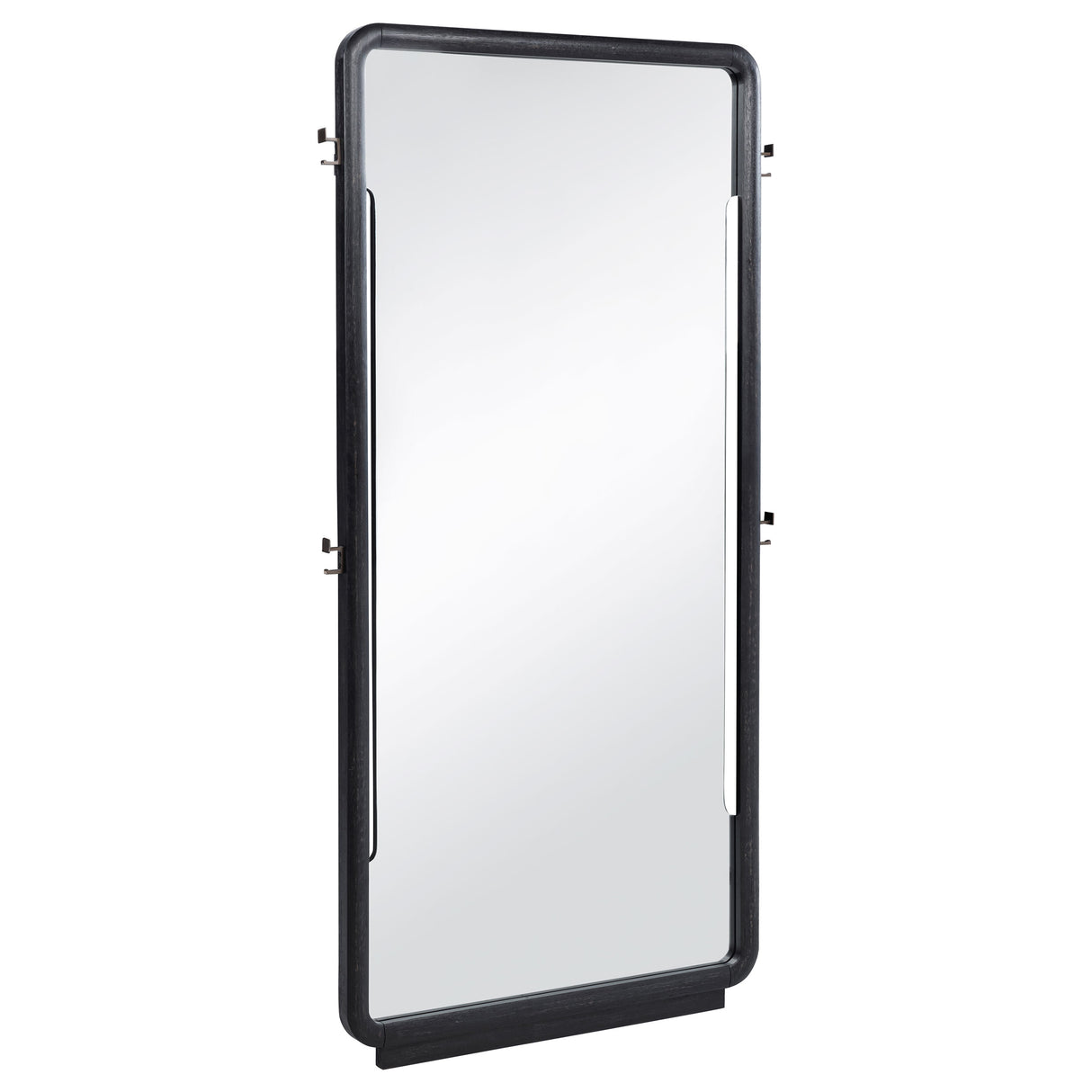 Leandro 76-Inch Full Length Floor Mirror, Burnished Black