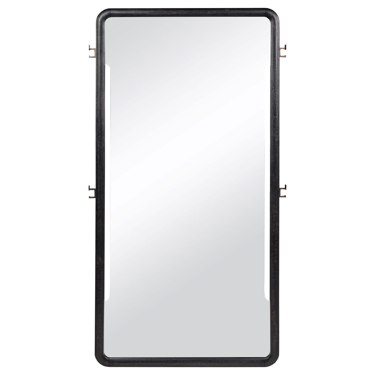 Leandro 76-Inch Full Length Floor Mirror, Burnished Black