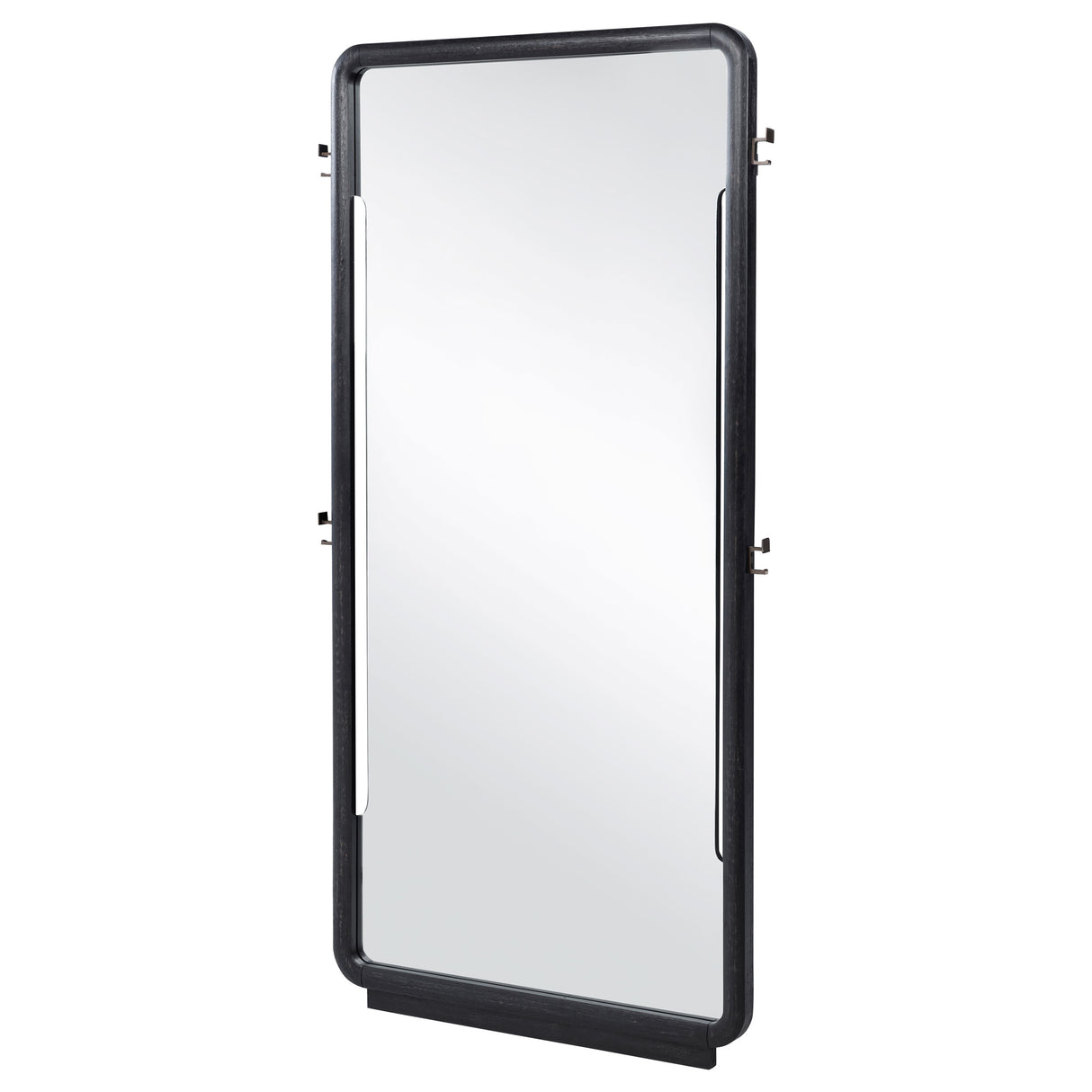 Leandro 76-Inch Full Length Floor Mirror, Burnished Black