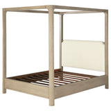 Solano 85-Inch Queen Canopy Bed, Weathered Mango