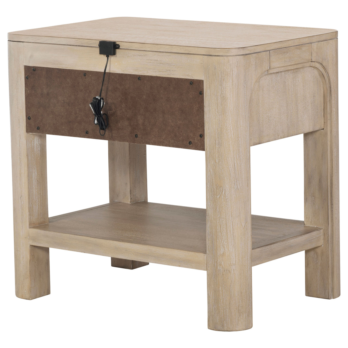 Solano 1-Drawer Nightstand - Weathered Mango