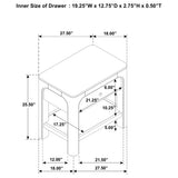Solano 1-Drawer Nightstand - Weathered Mango