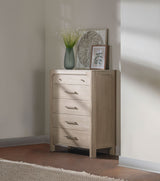 Solano 5-Drawer Chest of Drawers in Weathered Mango