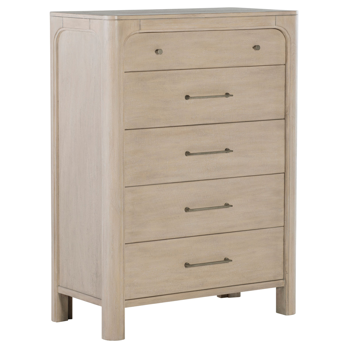 Solano 5-Drawer Chest of Drawers in Weathered Mango