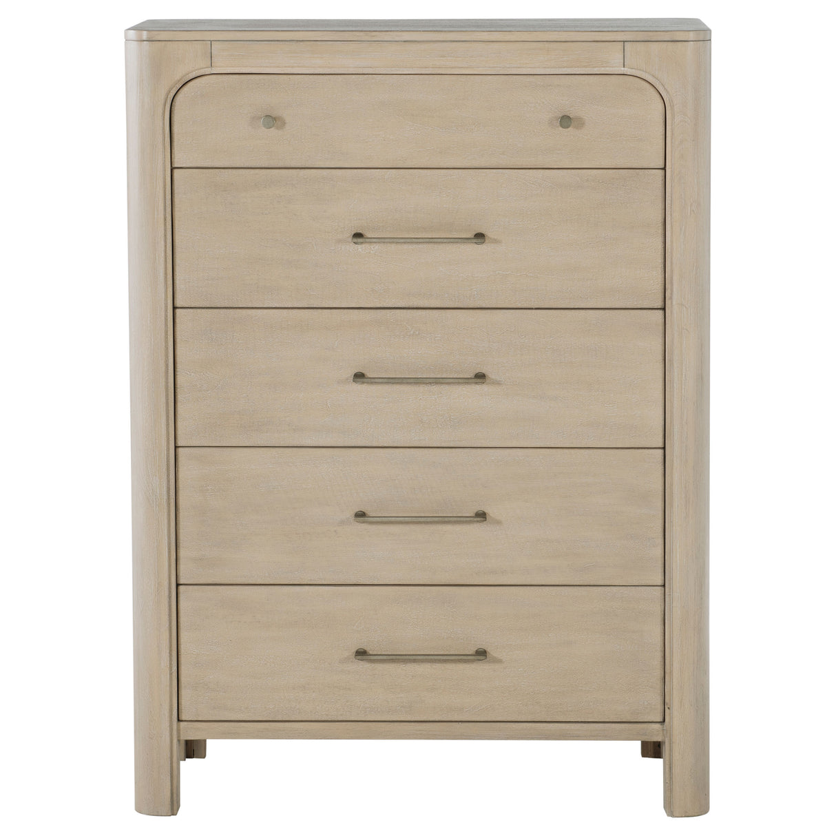 Solano 5-Drawer Chest of Drawers in Weathered Mango