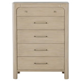 Solano 5-Drawer Chest of Drawers in Weathered Mango
