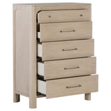 Solano 5-Drawer Chest of Drawers in Weathered Mango