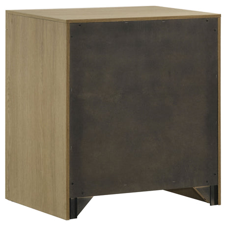 Hendricks Light Oak 1-Drawer Nightstand with Cubby