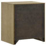 Hendricks 1-Drawer Nightstand with Cubby, Light Oak