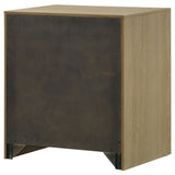 Hendricks 1-Drawer Nightstand with Cubby, Light Oak