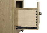 Hendricks 1-Drawer Nightstand with Cubby, Light Oak