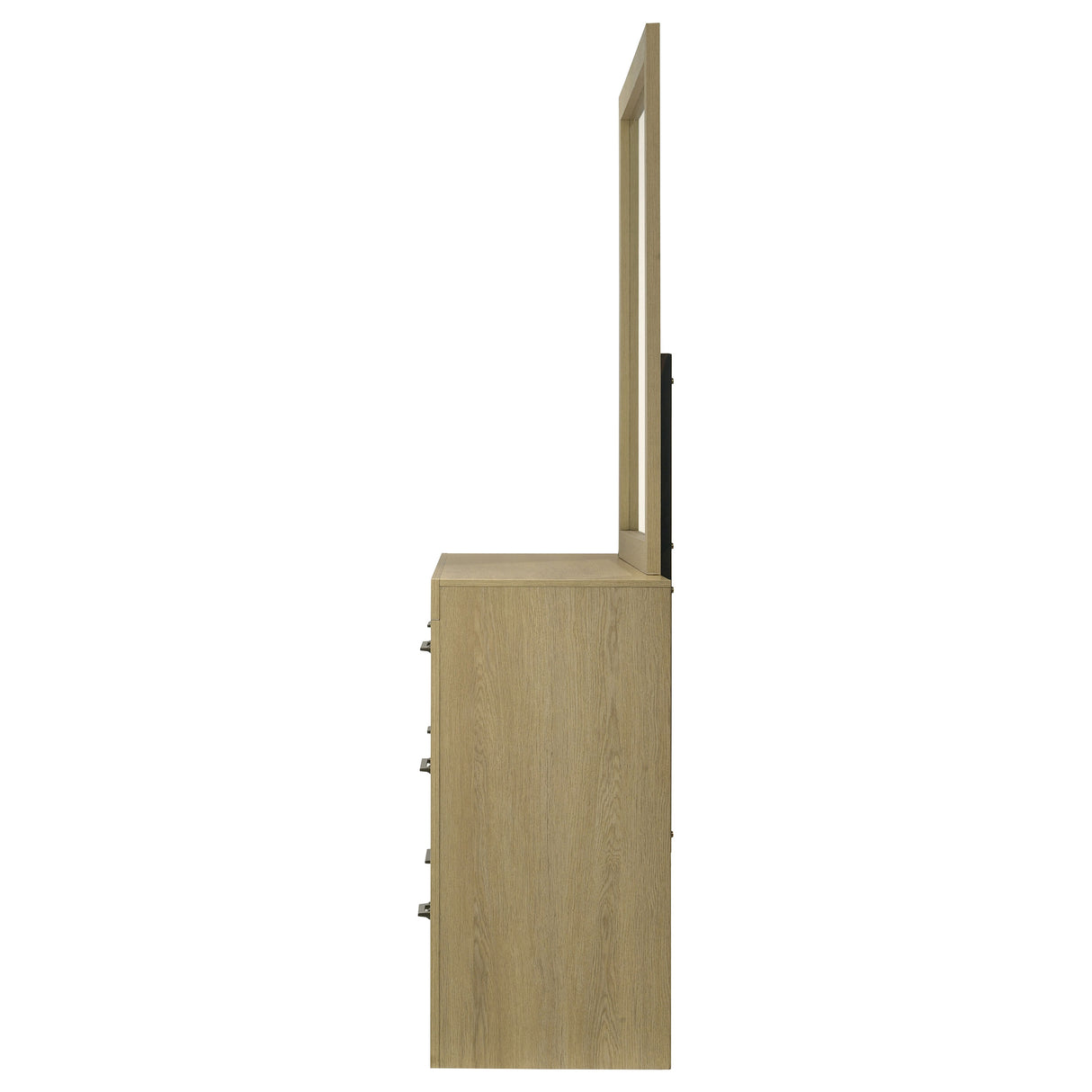 Hendricks 6-Drawer Dresser and Mirror in Light Oak
