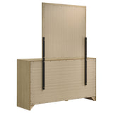 Hendricks 6-Drawer Dresser and Mirror in Light Oak