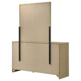 Hendricks 6-Drawer Dresser and Mirror in Light Oak
