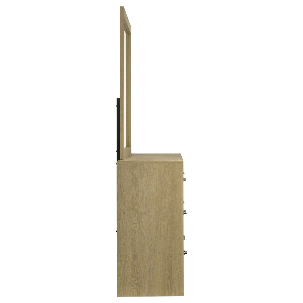Hendricks 6-Drawer Dresser and Mirror in Light Oak