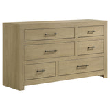 Hendricks 6-Drawer Light Oak Bedroom Dresser