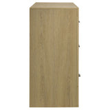 Hendricks 6-Drawer Bedroom Dresser Storage Cabinet Light Oak