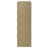 Hendricks 5-Drawer Chest of Drawers in Light Oak