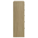 Hendricks 5-Drawer Chest of Drawers Light Oak