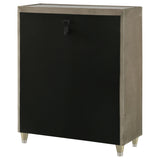 Lorient 5-Drawer LED Chest, Ivory and Camel Velvet