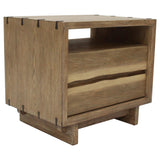 Stillwater 2-Drawer Weathered Oak Nightstand
