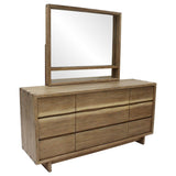 Stillwater Dresser Mirror with Jewelry Shelf - Weathered Oak