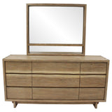 Stillwater Dresser Mirror with Jewelry Shelf - Weathered Oak