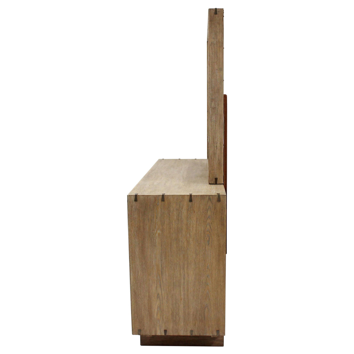 Stillwater Dresser Mirror with Jewelry Shelf - Weathered Oak