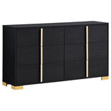 Marceline 6-Drawer Dresser Black
