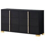Marceline 6-Drawer Dresser Black