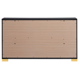 Marceline 6-Drawer Dresser Black