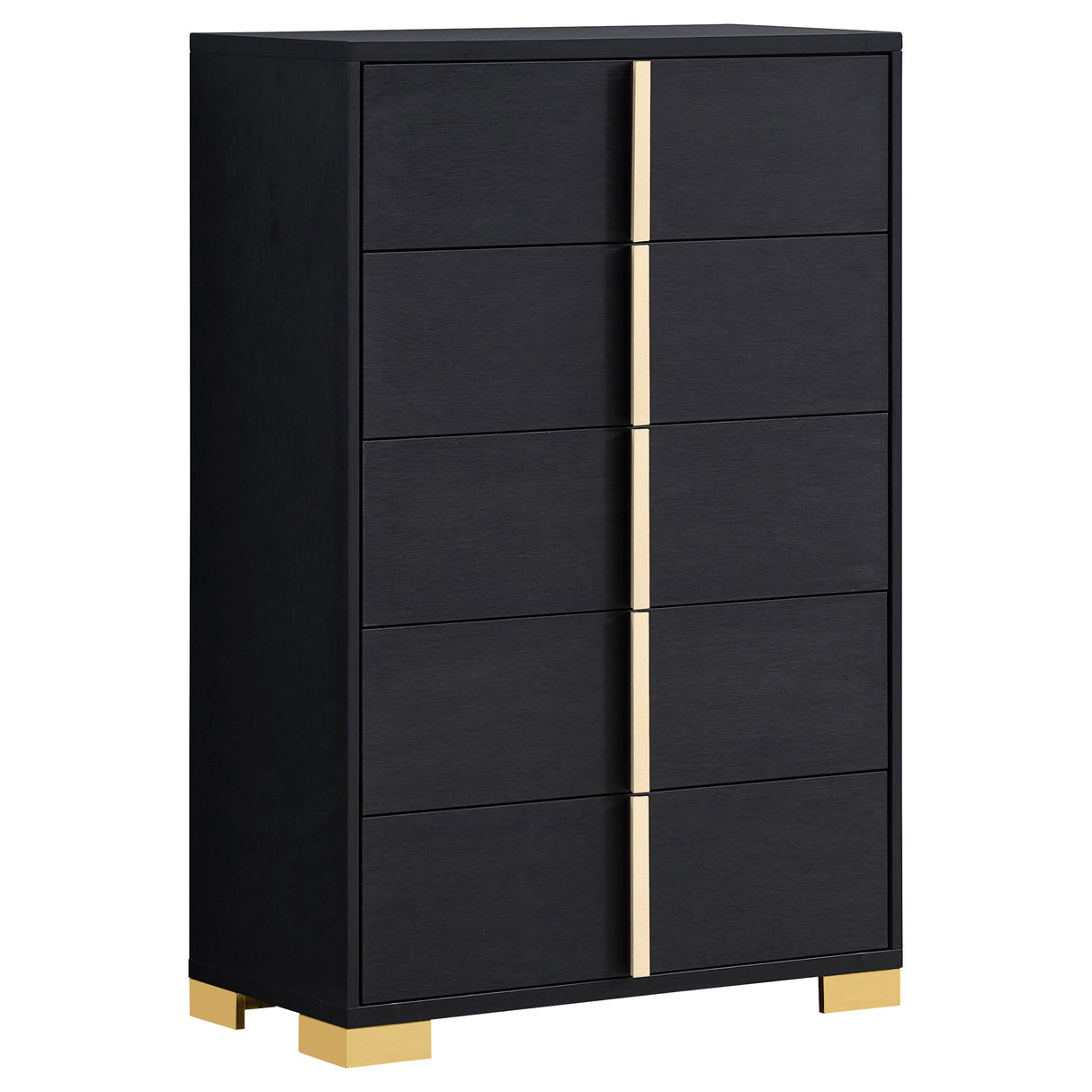 Marceline 5-Drawer Bedroom Chest, Black