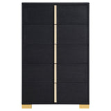 Marceline 5-Drawer Bedroom Chest, Black
