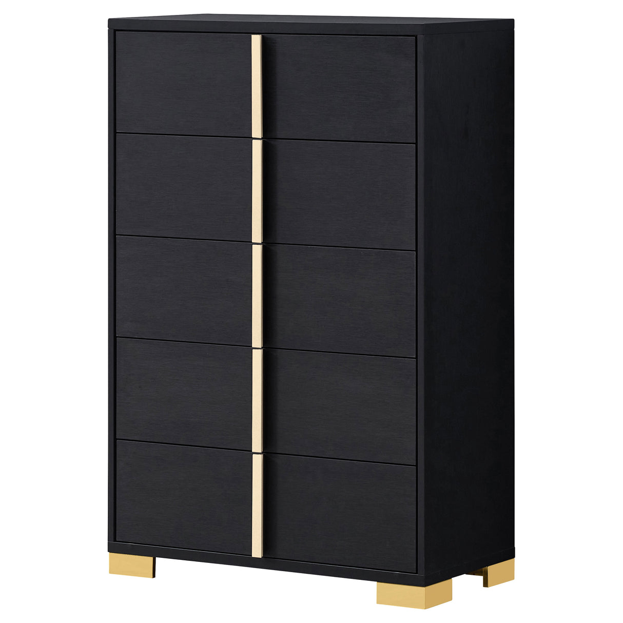 Marceline 5-Drawer Bedroom Chest, Black