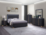 Marceline 5-Drawer Bedroom Chest, Black