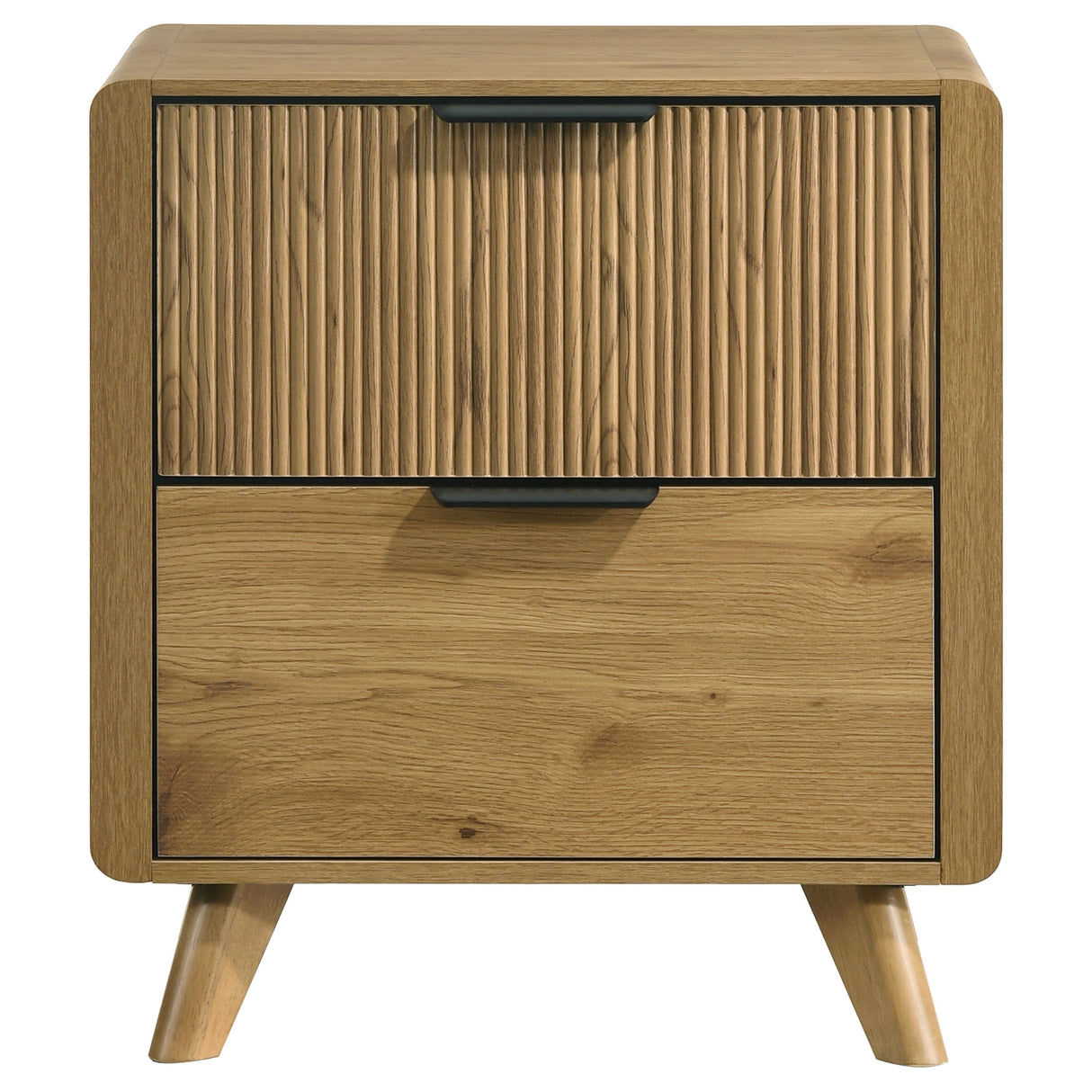 Bennett 2-Drawer Nightstand, Light Oak