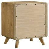 Bennett 2-Drawer Nightstand, Light Oak