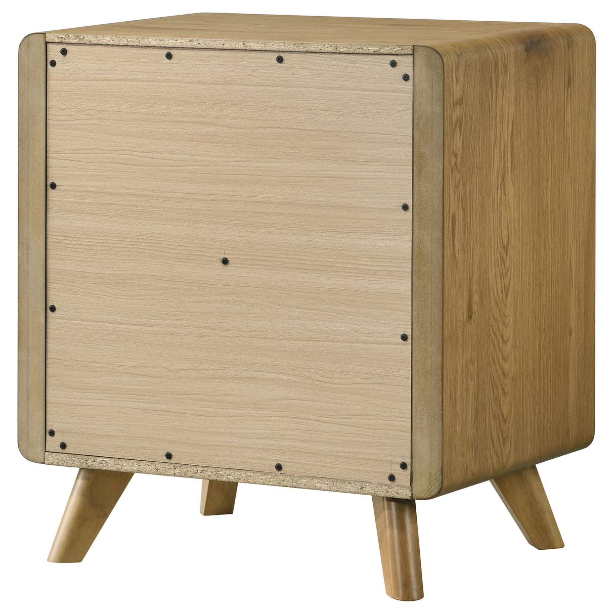 Bennett 2-Drawer Nightstand, Light Oak