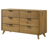 Bennett 6-Drawer Dresser Cabinet - Light Oak