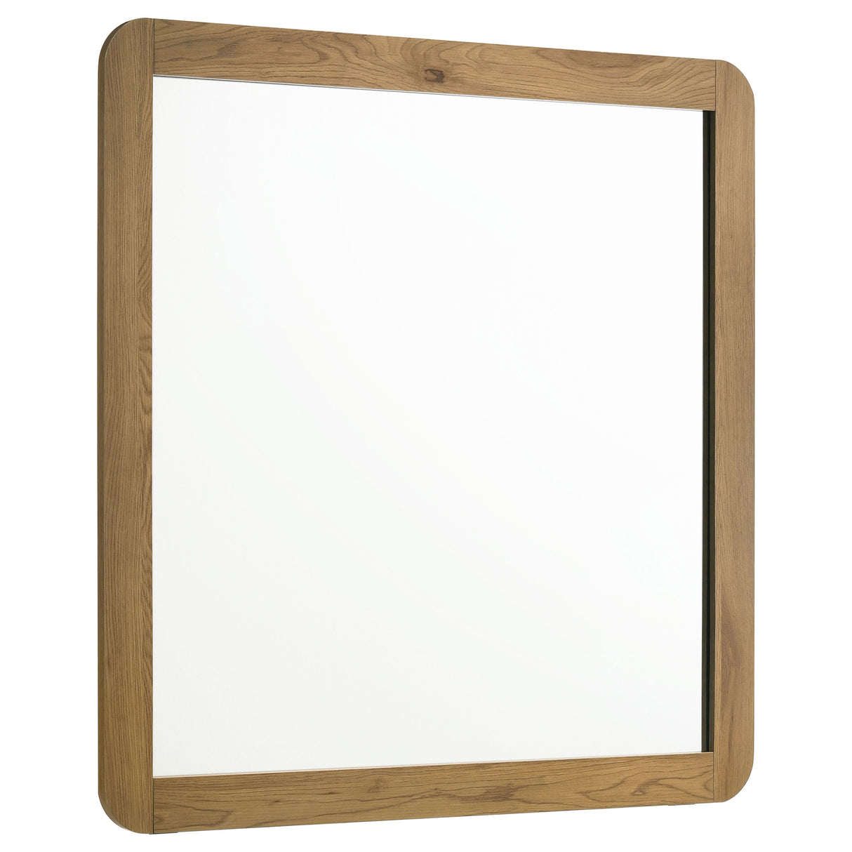 Bennett Bedroom Dresser Mirror, Light Oak