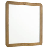 Bennett Bedroom Dresser Mirror, Light Oak