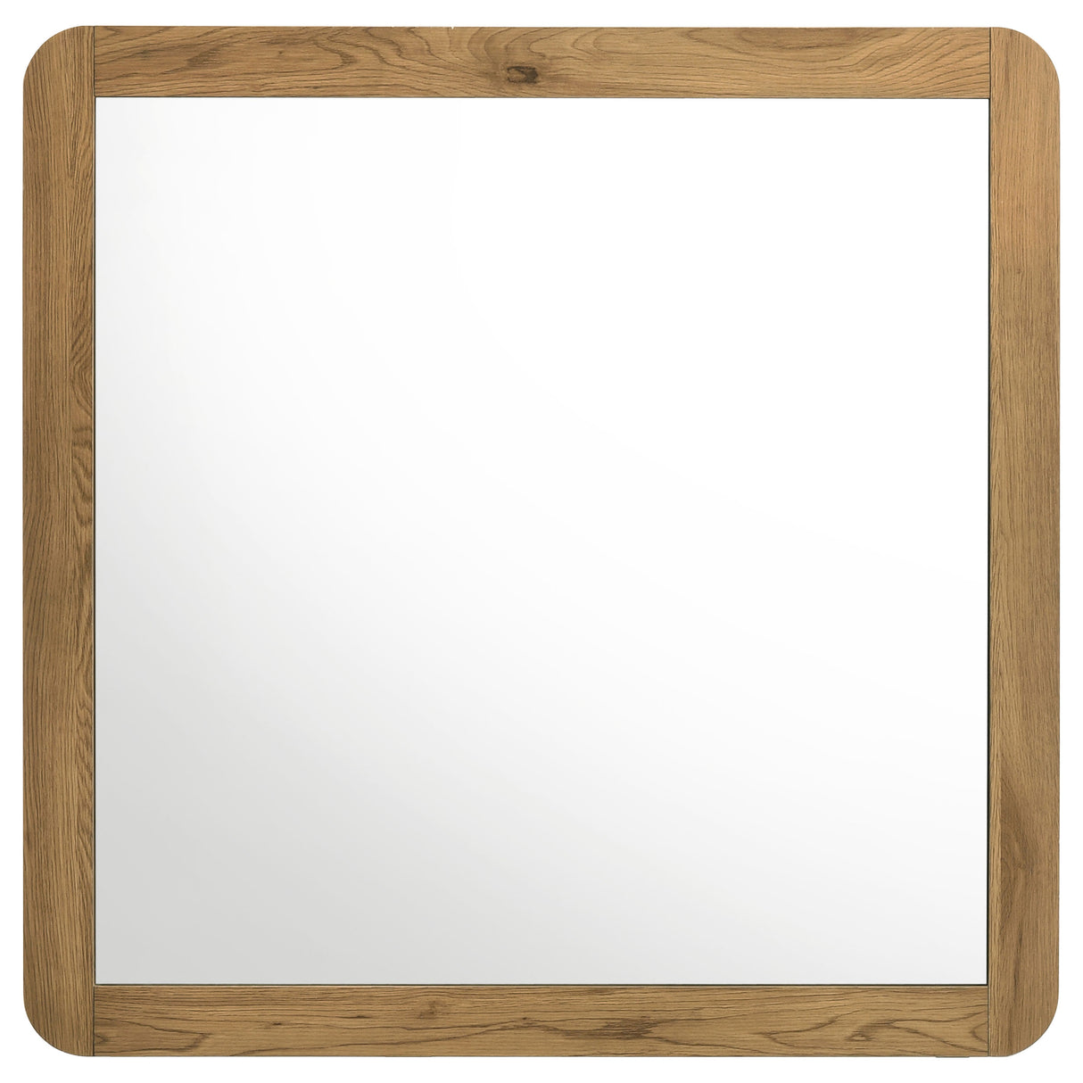 Bennett Bedroom Dresser Mirror, Light Oak