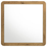 Bennett Bedroom Dresser Mirror, Light Oak