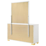 Marceline 6-Drawer Dresser with Mirror - White