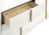 Marceline 6-Drawer Dresser with Mirror - White