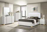 Marceline 6-Drawer Dresser with Mirror - White