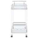 Kempton - 2 Tier Bar Cart - Chrome